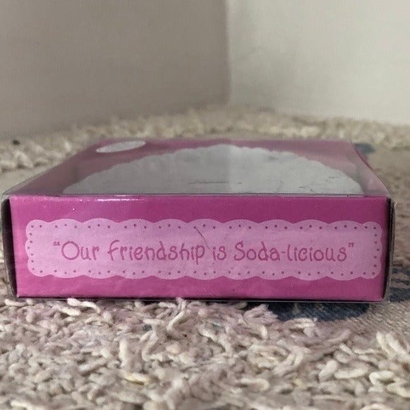 Precious Moments Our Friendship is Soda-licious Mini Plate Enesco 1994 NIB - Picture 3 of 7